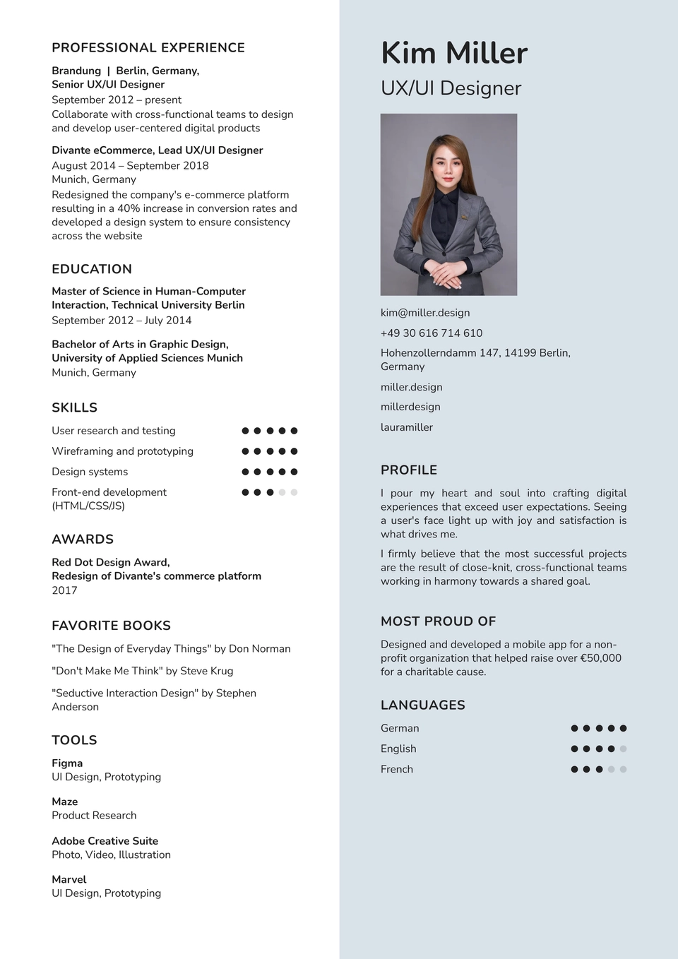 Modèle de CV 20