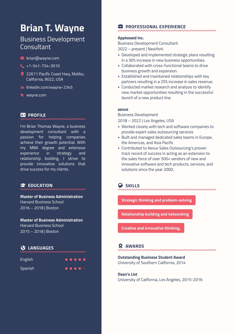 Modèle de CV 32